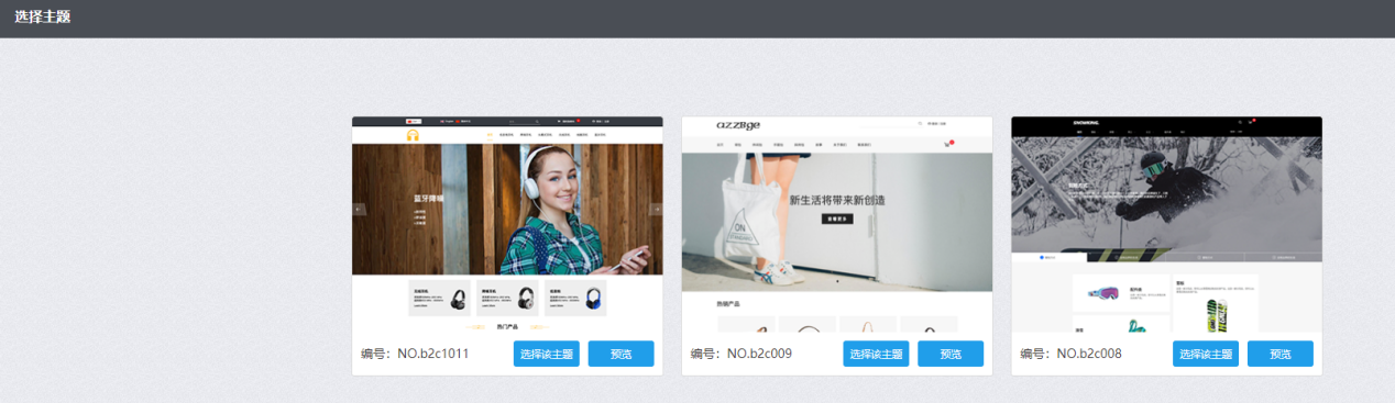 免费B2C店铺建设